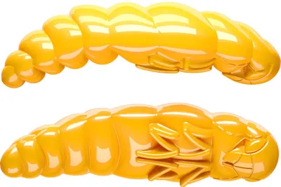 Produktbild von Libra Lures Largo 35 Gummilarven Käse schwimmend Dark Yellow