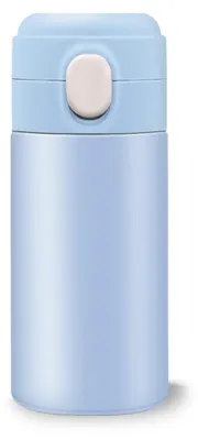 Thermosflasche 320 ml Edelstahl hellblau Vakuum-isoliert BPA-frei