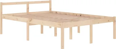 Produktbild von Hochwertigen Möbel Klassische Betten - Braun Seniorenbett 140x200cm Massivholz Kiefer NEU7407354