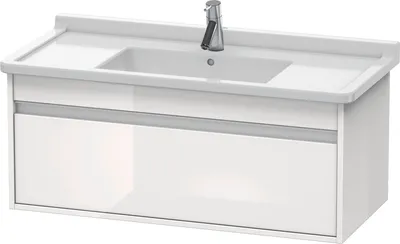 Produktbild von Waschtischunterbau KETHO 465x1000x410mm weiß hochglanz weiß hochglanz