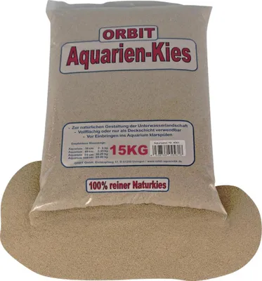 Produktbild von Orbit Aquarien Natursand natur 15 kg