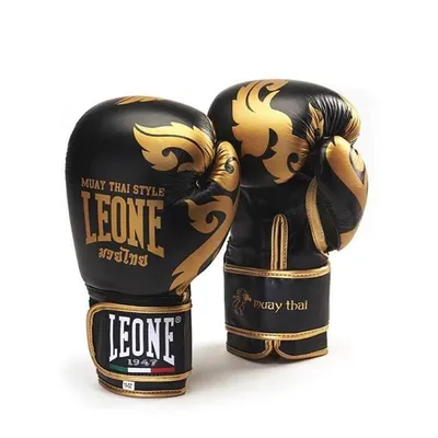 Image de Gants de boxe Muay Thai Leone 1947, noir