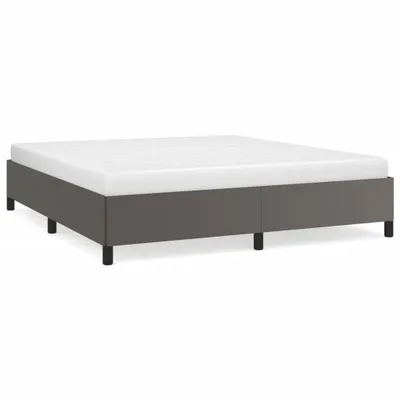 Obrázek produktu pro Rám postele šedá 160 x 200 cm umělá kůže