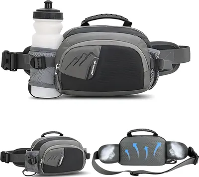Produktbild von Bauchtaschen, Hüfttasche, Wasserdicht Hüfttasche, Groß Handytasche, Laufgürtel für Trinkflasche, verstellbar, für Ausgeführt Radfahren Wandern