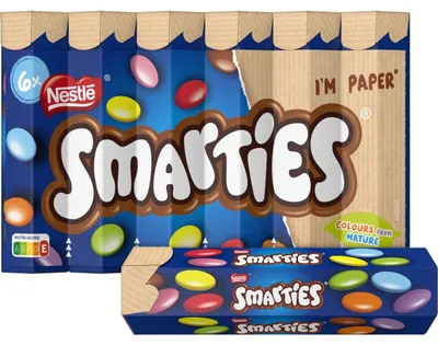 Produktbild von Smarties Chocolaatjes 6er Pack, 204 g – Bunte Schokolinsen zum Teilen