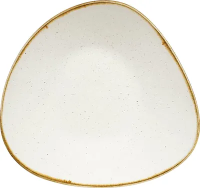 Produktbild von CHURCHILL Stonecast Barley White Teller halbtief, triangle, Länge: 272 mm