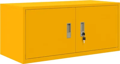 Zdjęcie produktu dla vidaXL Szafka do przechowywania z półką Musztardowożółta 90 x 40 x 40 cm