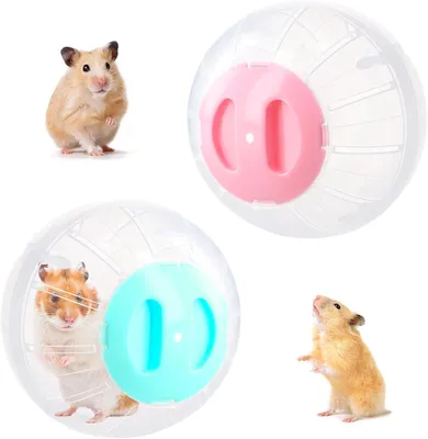 Produktbild von Laufräder für Haustiere, 14,5 cm, transparent - Laufräder für Hamster, Rennmäuse, Meerschweinchen (Blau-Rosa)