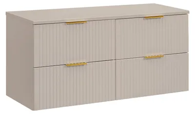 Produktbild von Waschtischunterschrank 120.8cm Adriel mit 4 Schubladen, Kaschmir