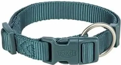 Productafbeelding van Trixie Premium halsband, petrolkleurig, maat: S