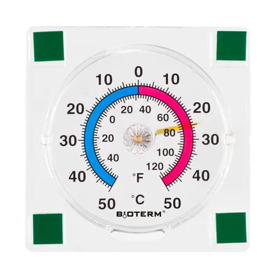 Produktbild von Browin Transparentes, selbstklebendes Universalthermometer (-50 °C bis +50 °C)