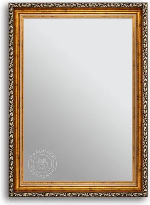 Produktbild von CLAMARO 'WIEN' Antik Wandspiegel mit Rahmen | Gold | Shabby Chic Vintage Barock Spiegel mit Holzrahmen | Barockspiegel inkl. Metall Aufhänger und Montagematerial, Größe:30x65