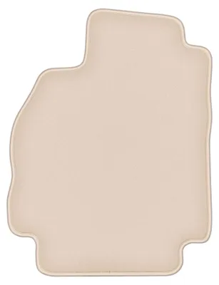 Produktbild von DURBAN Beige Velours-Fahrerfußmatte für Renault Megane II Schrägheck (2002-2008)