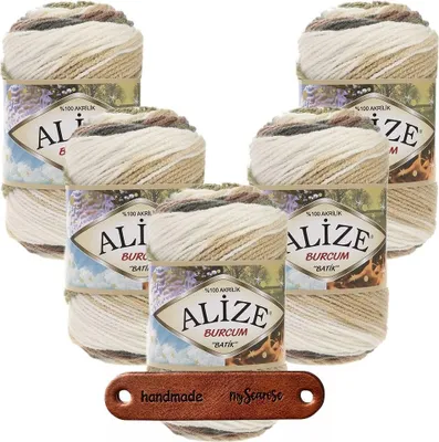 Produktbild von 5 x ALIZE Burcum Batik 1893 mit Label