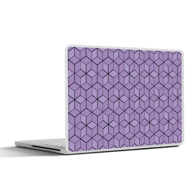 Produktbild von MuchoWow® Laptop Aufkleber Sticker Cover 3D - Muster - Blöcke 25x18 cm - Laptop-Deko