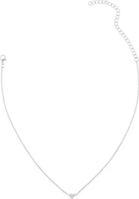 Produktbild von Mode Liebe Herz Anhänger Kette Halskette Frauen Schmuck Geschenk Cocktail Party-Silber