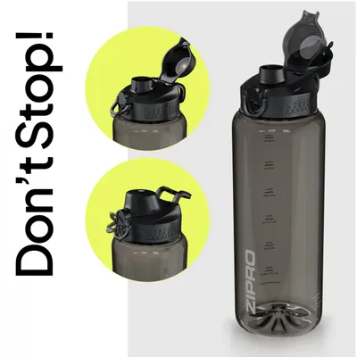 Immagine prodotto di Zipro Tritan 1500 ml bottiglia per bevande bottiglia per sport bottiglia per acqua bottiglia per bevande bottiglia per bevande con tappo a frutta, indicatore del tempo