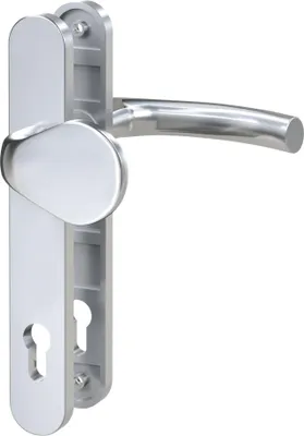 Produktbild von BASI - Schmalrahmen-Wechsel-Garnitur - rund - Edelstahl - Lochung: PZ - 92/8 mm - 7840-0108