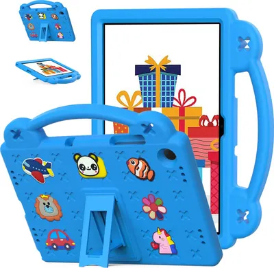 Obrázek produktu pro Ochranné pouzdro pro Samsung Galaxy Tab A11+ / A11 Plus 11" 2025, roztomilé dětské pouzdro, odolné proti nárazům s držadlem a stojánkem Modrý
