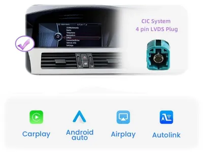 Obrázek produktu pro Bezdrátový adaptér pro CarPlay a Android Auto, kompatibilita Plug & Play, funkce Bluetooth, CIC