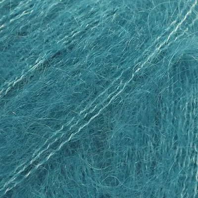 Produktbild von DROPS Kid-Silk Luxusgarn Petrol: Federleicht & Elegant - Mohair/Seide für Exquisite Projekte