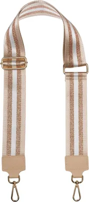 Produktbild von styleBREAKER Breiter Taschen Schulterriemen verstellbar mit Metallic Streifen Muster, Wechsel Taschengurt, Handyband, Handykette 02013029