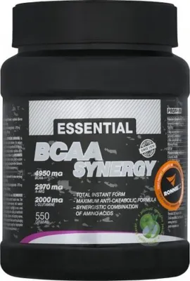 Zdjęcie produktu dla Prom-In Essential BCAA Synergy 550 g arbuz / Aminokwasy BCAA / Błyskawiczny proszek BCAA wzbogacony o A-AKG, glutaminę i witaminę B6