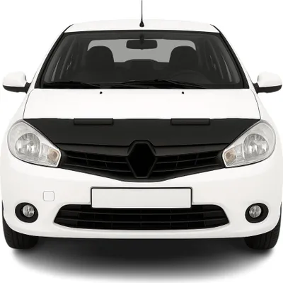 Produktbild von Motorhaubenfolie für Renault Symbol, Baujahre 2009-2013, schwarze Vinylfolie