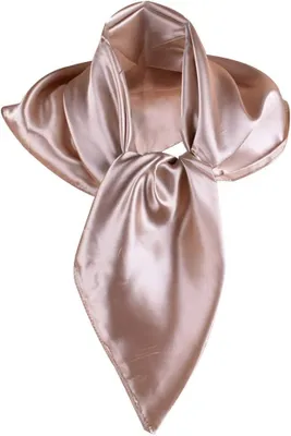 Imagen del producto de Pañuelo hijab de satén, 90 x 90 cm, de un solo color, para cubrir la cabeza según las costumbres islámicas