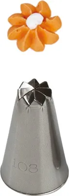 Produktbild von Große Gebäcktülle Nr. 108 DECORA Blume