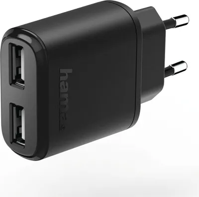 Produktbild von Hama 00123544, Drinnen, AC, 5 V, 2,4 A, Schwarz
