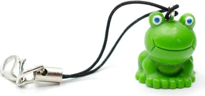 Produktbild von Frosch Handyanhänger Miniblings Handyschmuck Froschkönig Prinzessin sitzend