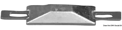 Zdjęcie produktu dla Anoda prostokątna z wkładką 96x40x25 mm Osculati 43.907.02