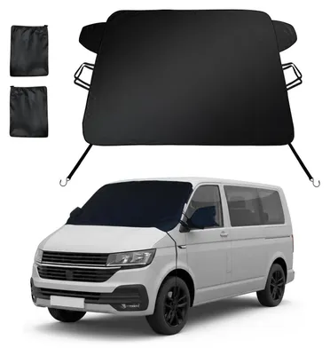 Produktbild von Frontscheibenabdeckung Winter 600D wasserdicht Eis Schnee mit Spiegelabdeckung XL 198x120cm