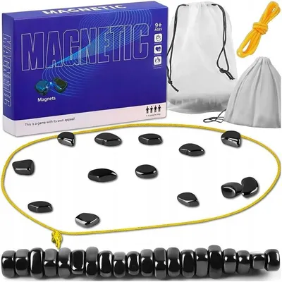 Produktbild von Magnetisches Strategiespiel Mit 30 Magnetsteinen Für Kinder Und Erwachsene Schnelles Logikspiel Mit Beutel