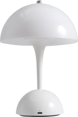Produktbild von LED-Tischleuchte ROLF KERN „Stil“ 24cm weiß Akku dimmbar