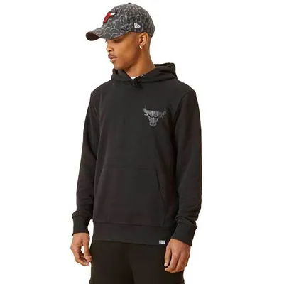 Produktbild von New Era NBA Chicago Bulls Logo Infill Kapuzenpullover Herren schwarz L