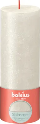 Produktbild von Bolsius Rustik Kerze Elfenbein 190/68mm