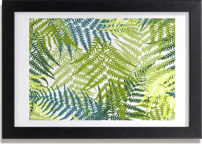 Produktbild von Bild 30x20 MDF-Rahmen, Wandkunst Ferns Muster