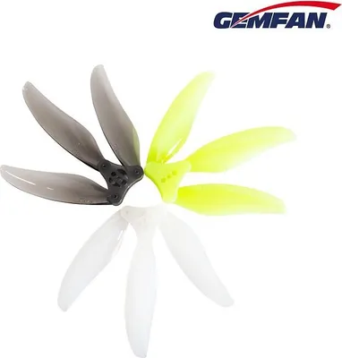 Produktbild von Gemfan Floppy Proppy 4019 faltbarer FPV Propeller 3 Blatt Clear Gray 4 Zoll