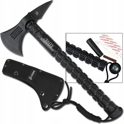 Produktbild von Professionell Tomahawk Axt Beil mit survival kit 6in1 für Camping, Überleben | M-X001
