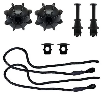 Produktbild von Universaler Kofferraumhaltebügelriemen - Schwarz - 50 cm Länge