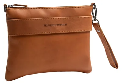 Imagen del producto de The Chesterfield Brand Cuero bolso bandolera muñequera Harlan Crossbody Bag Cognac marrón claro