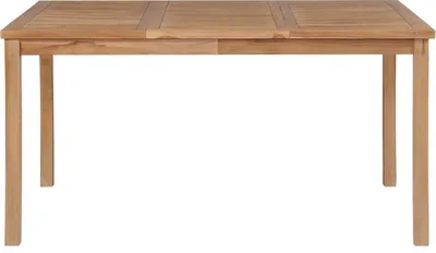 Produktbild von vidaXL Zahradní stůl 150x90x77 cm Teakové masivní dřevo
