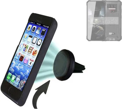 Produktbild von K-S-Trade Kompatibel mit Oukitel WP23 Auto Handy Halterung KFZ Halter Lüftungsgitterhalterung Air Vent mount Smartphone Halter