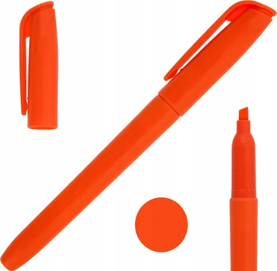 Image de Surligneur, surligneur biseauté, feutre, stylo MemoBe, ORANGE