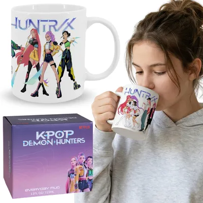 Produktbild von K-Pop Demon Hunters Keramikbecher mit Henkel, weißer Teebecher, 315 ml