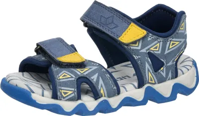Produktbild von Lico Jungs Klett Sandale blau gelb kombiniert 27