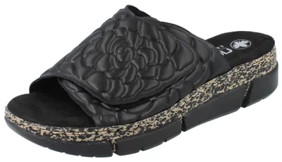 Produktbild von RIEKER V2351-00 Damen Pantolette schwarz Kunstleder - Größe: 40