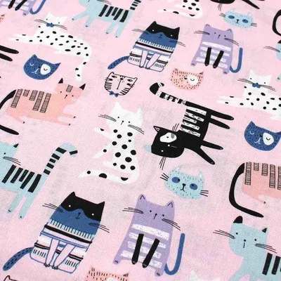 Obrázek produktu pro 1 m 100% bavlněné látky pro děti – patchwork, DIY, šití, ruční práce